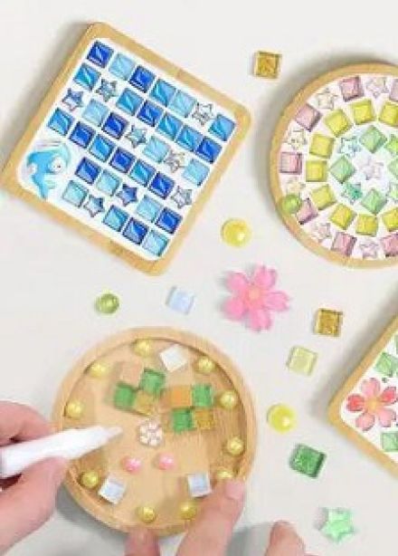 Подставка - панно стеклянная мозаика. Мастер-класс