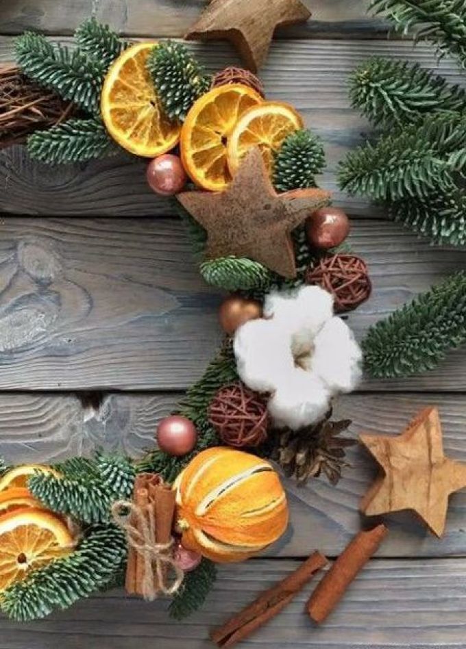 Новогодний венок: Мастер-класс