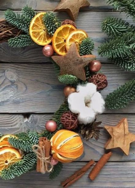 Новогодний венок: Мастер-класс