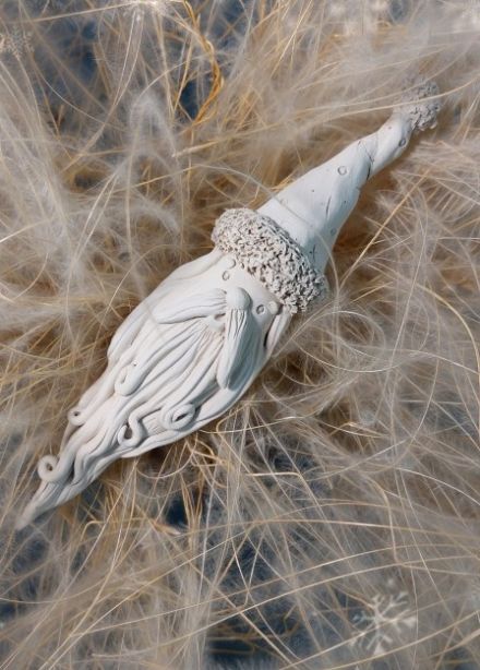 Дедушка Мороз. Мастер-класс по лепке из глины