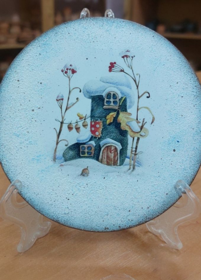 Снежное, нежное. Мастер-класс по декупажу