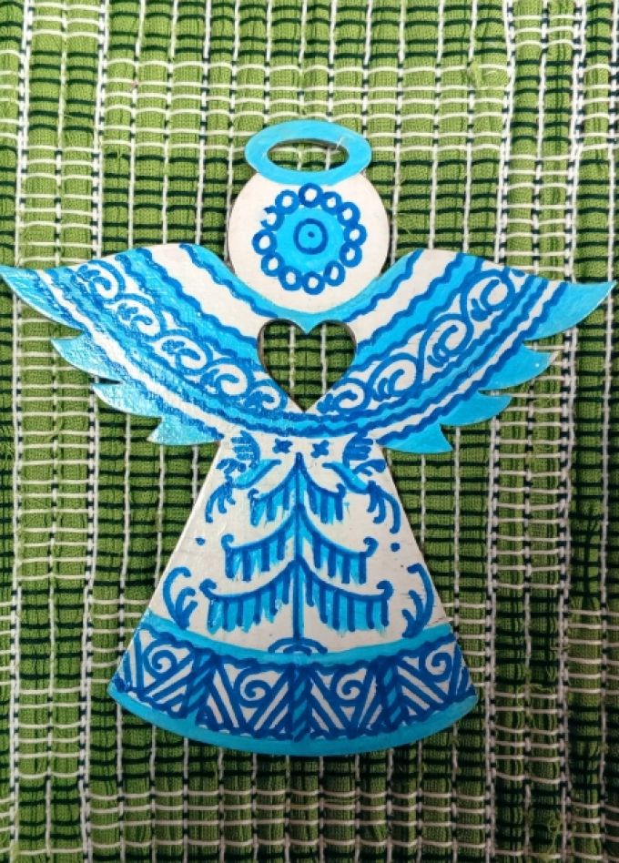 Снежный Ангел. Мастер-класс по росписи по дереву