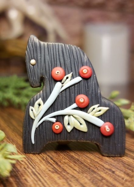 Брошь "Конь". Мастер-класс по лепке из полимерной глины