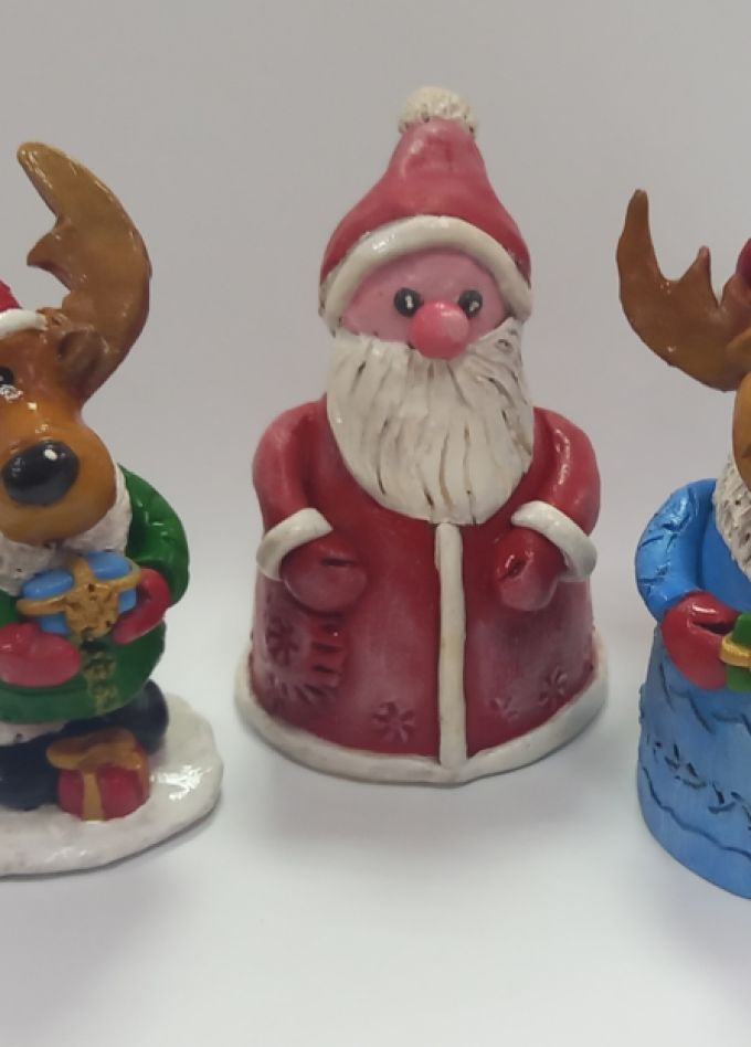 Новогодние друзья. Мастер-класс по лепке из глины