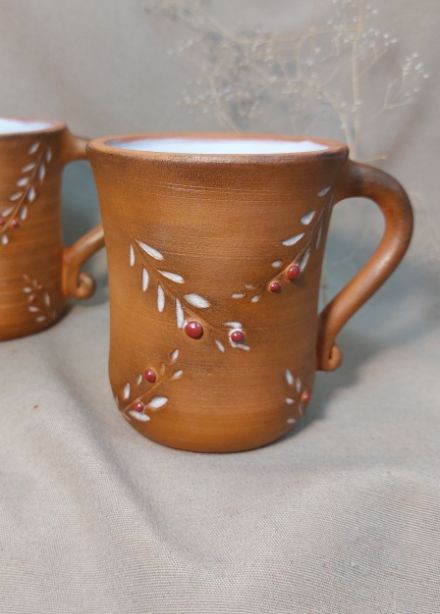 Кружка "Снежная рябина". Мастер-класс по гончарному делу