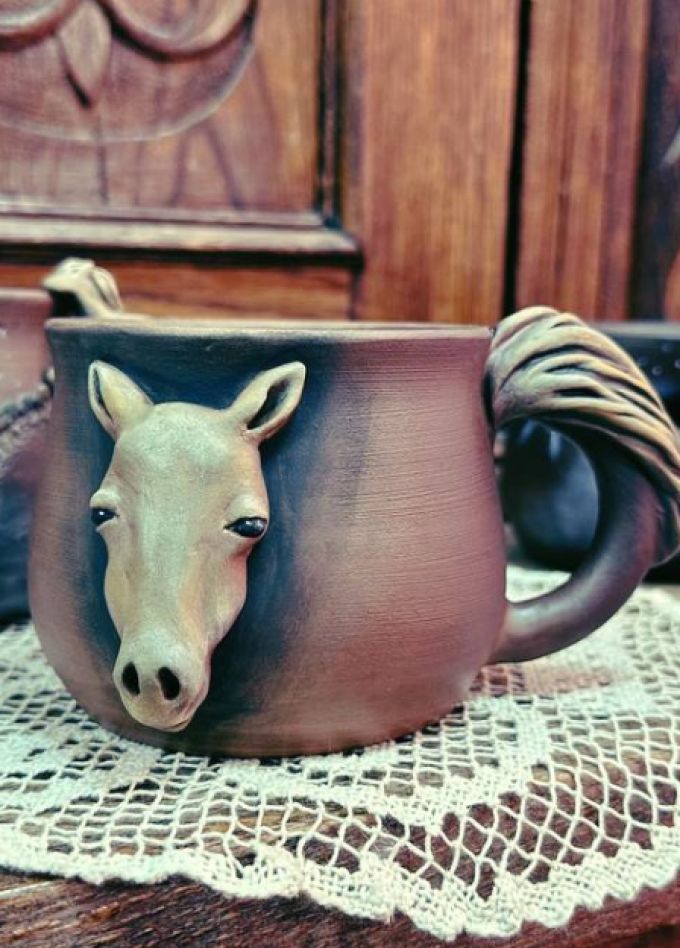 Кружка "Золотое копытце". Мастер-класс по гончарному делу