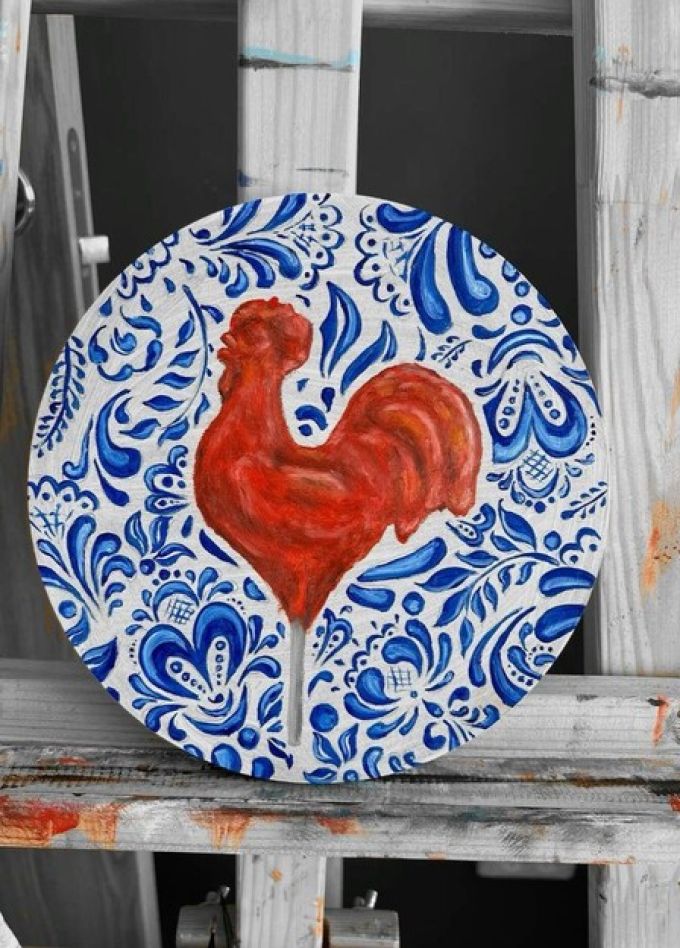 Картина-раскраска "Русский чупа-чупс". Мастер-класс