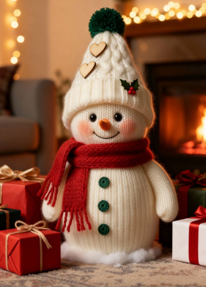 Милые снеговики. Мастер-класс для всей семьи