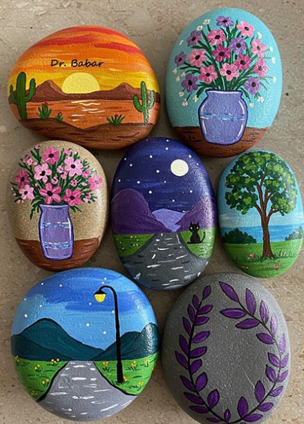 Мастер-класс картины на камнях