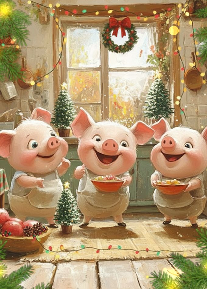 Сказка на столе: 33 поросёнка