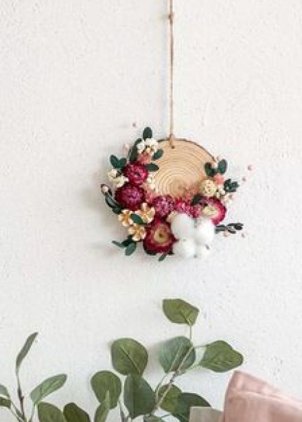 Панно с сухоцветами: Мастер-класс