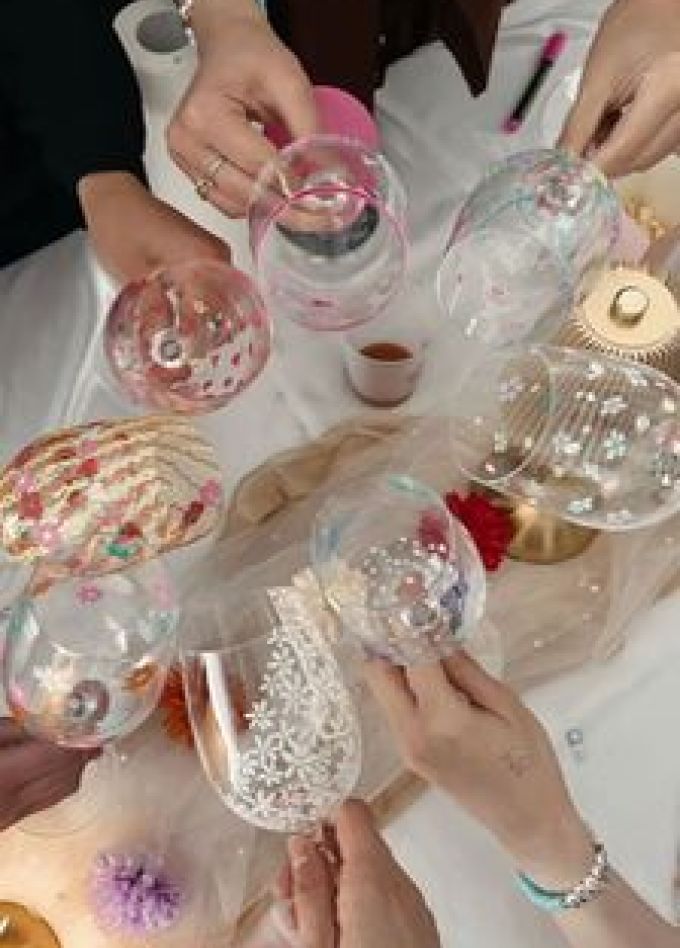 Роспись фужеров: Мастер-класс