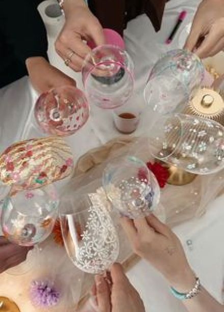 Роспись фужеров: Мастер-класс