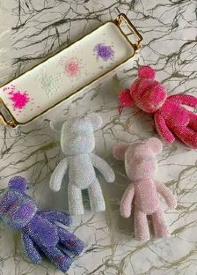 Брелок мишка Bear brick из страз: Мастер-класс