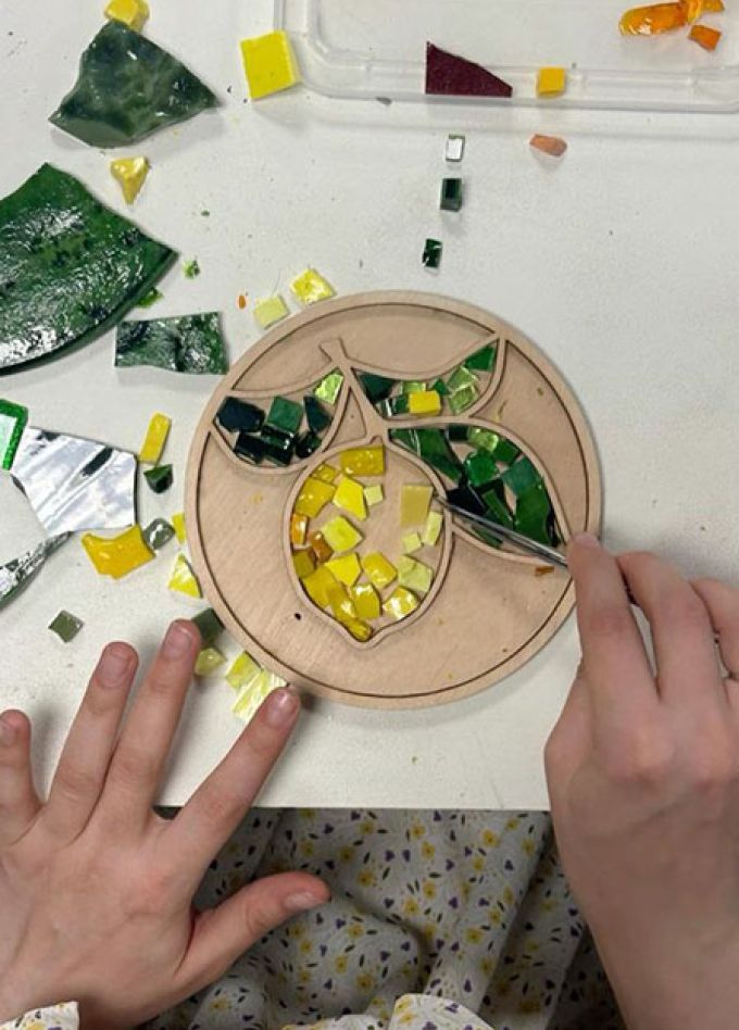 Стеклянная мозаика. Мастер-класс