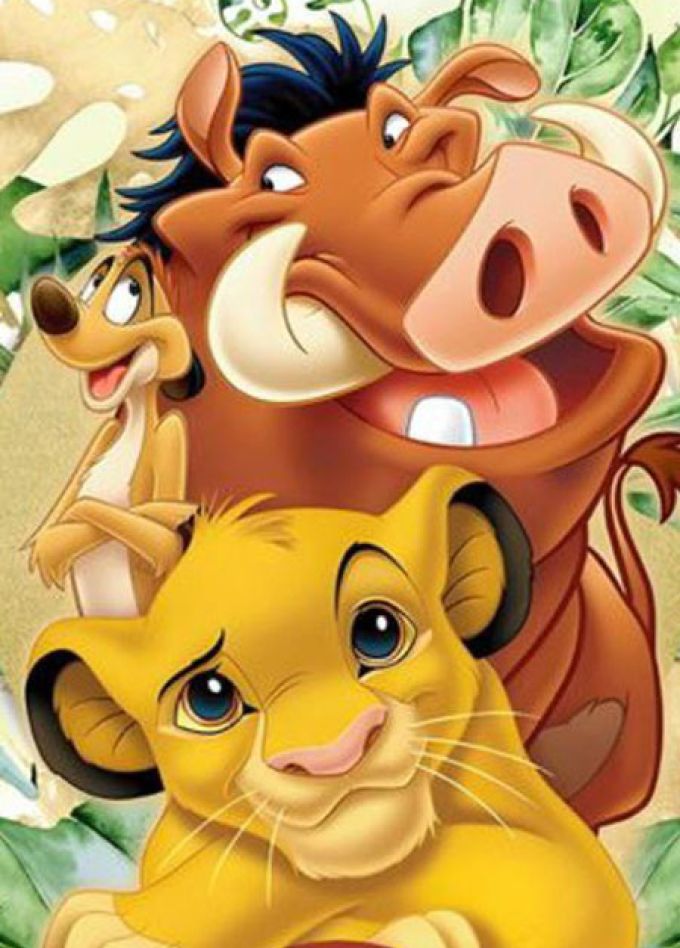 Творческий киновечер. Смотрим фильм "Король Лев" и рисуем картину - раскраску