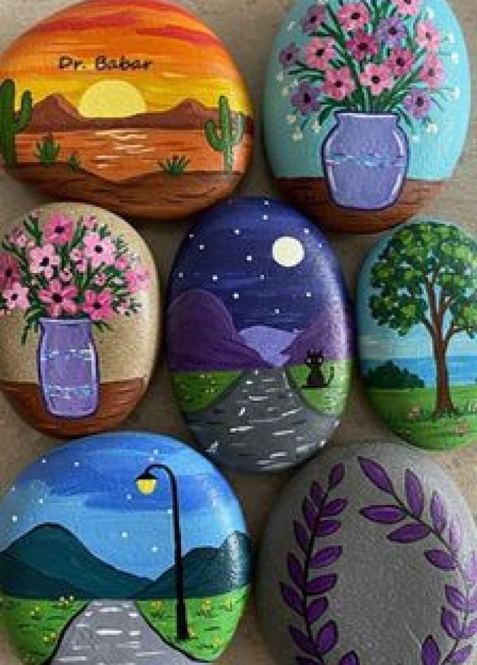 Картины на камнях: Мастер-класс