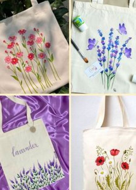 Цветочный шоппер: Мастер-класс