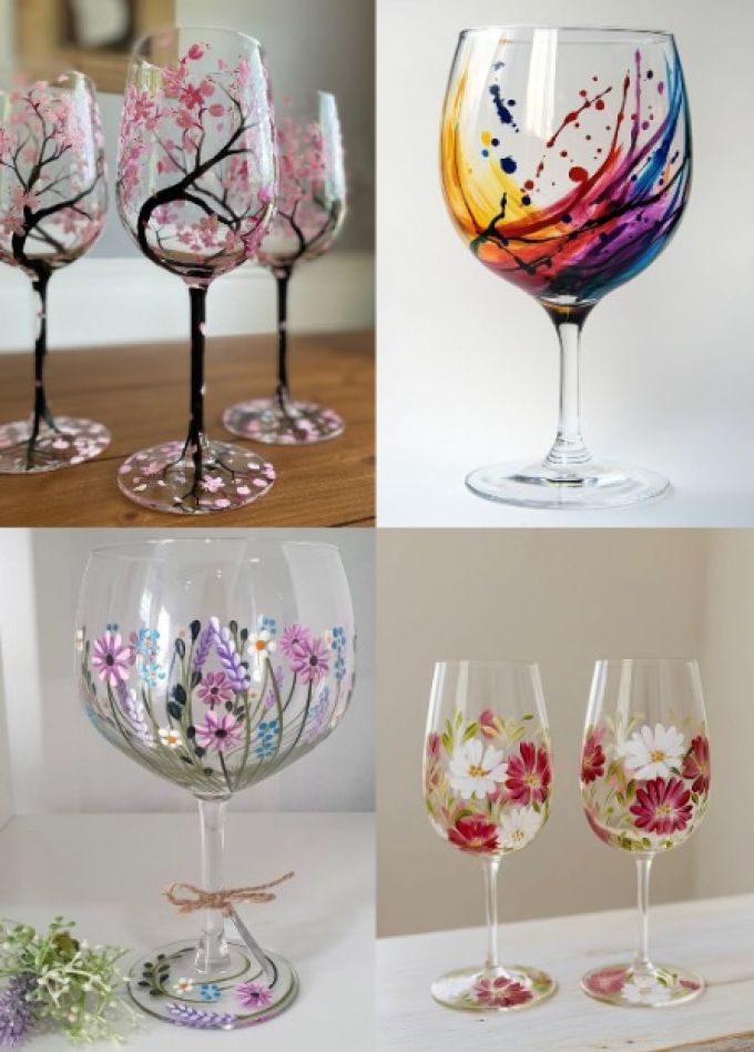 Роспись фужеров: Мастер-класс