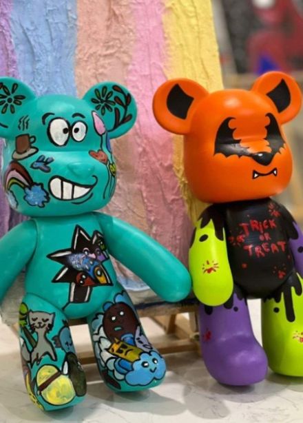 Роспись брелоков мишек Bear brick. Мастер-класс